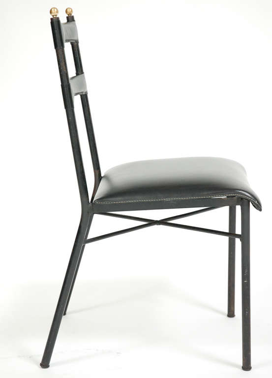 Jacques Adnet Side Chair 1