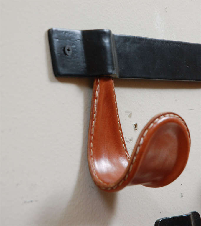 Atelier Leather Coat Hooks at 1stdibs