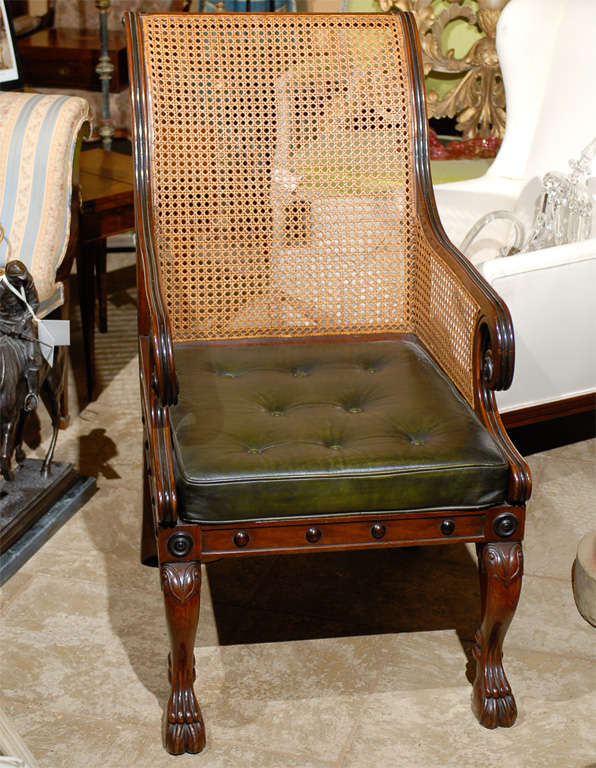 20thC ENGLISH REPRODUCTION CHAIR, FINE QUALITY 2