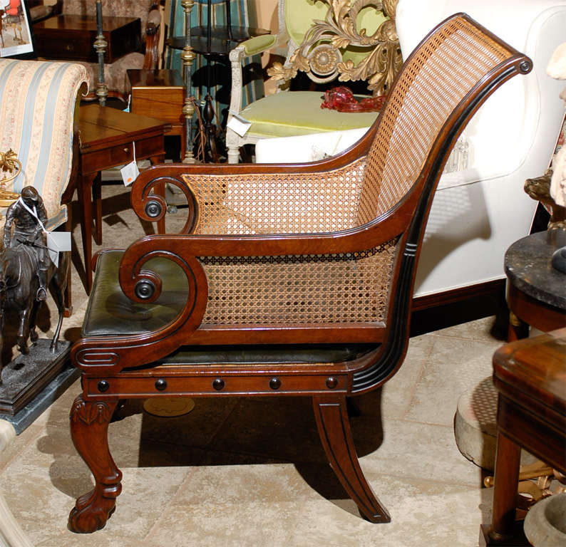 20thC ENGLISH REPRODUCTION CHAIR, FINE QUALITY 3