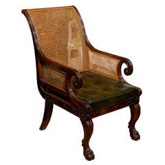 20thC ENGLISH REPRODUCTION CHAIR, FINE QUALITY
