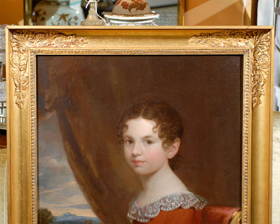 19th Century Portrait Of Girl By J.coles (1776-1854)
