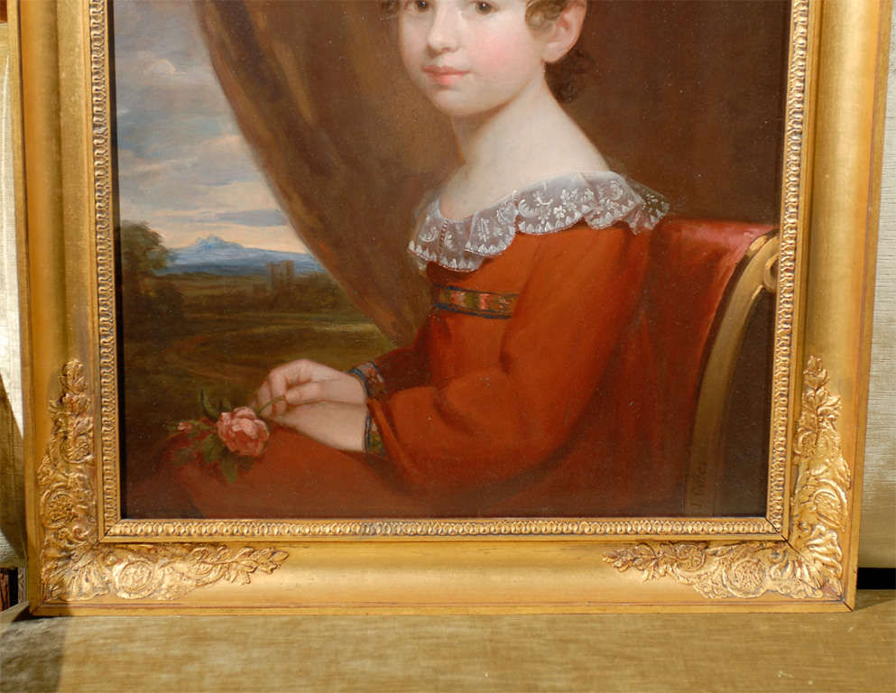 Portrait Of Girl By J.coles (1776-1854) 1