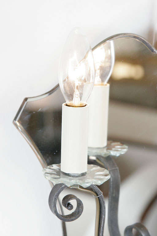 Pair Of Decorative Wall Mirror Lights