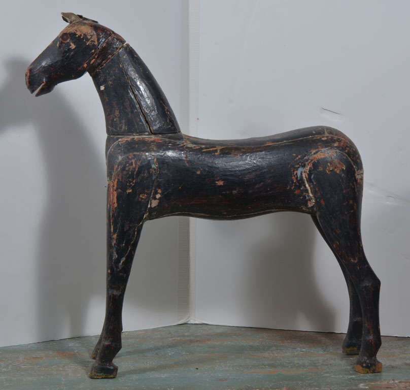 19th c painted swedish horse