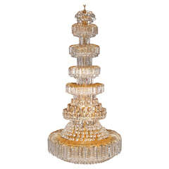 Monumental Sciolari Crystal Chandelier