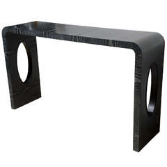 Cerused Wood Console Table