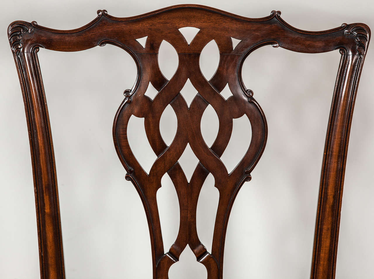 English Set of 28 Dining Chairs in the Chippendale Taste  Circa 1900
