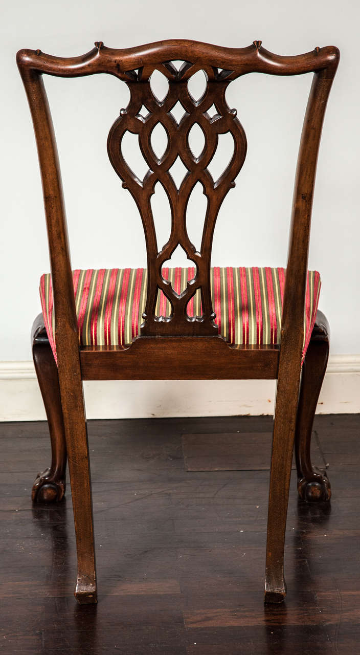 Set of 28 Dining Chairs in the Chippendale Taste  Circa 1900 3