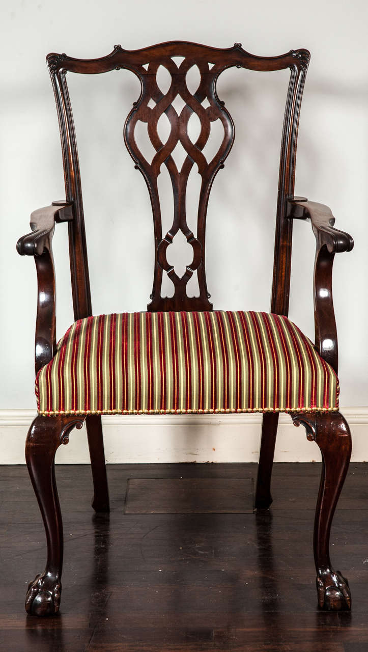 Set of 28 Dining Chairs in the Chippendale Taste  Circa 1900 4