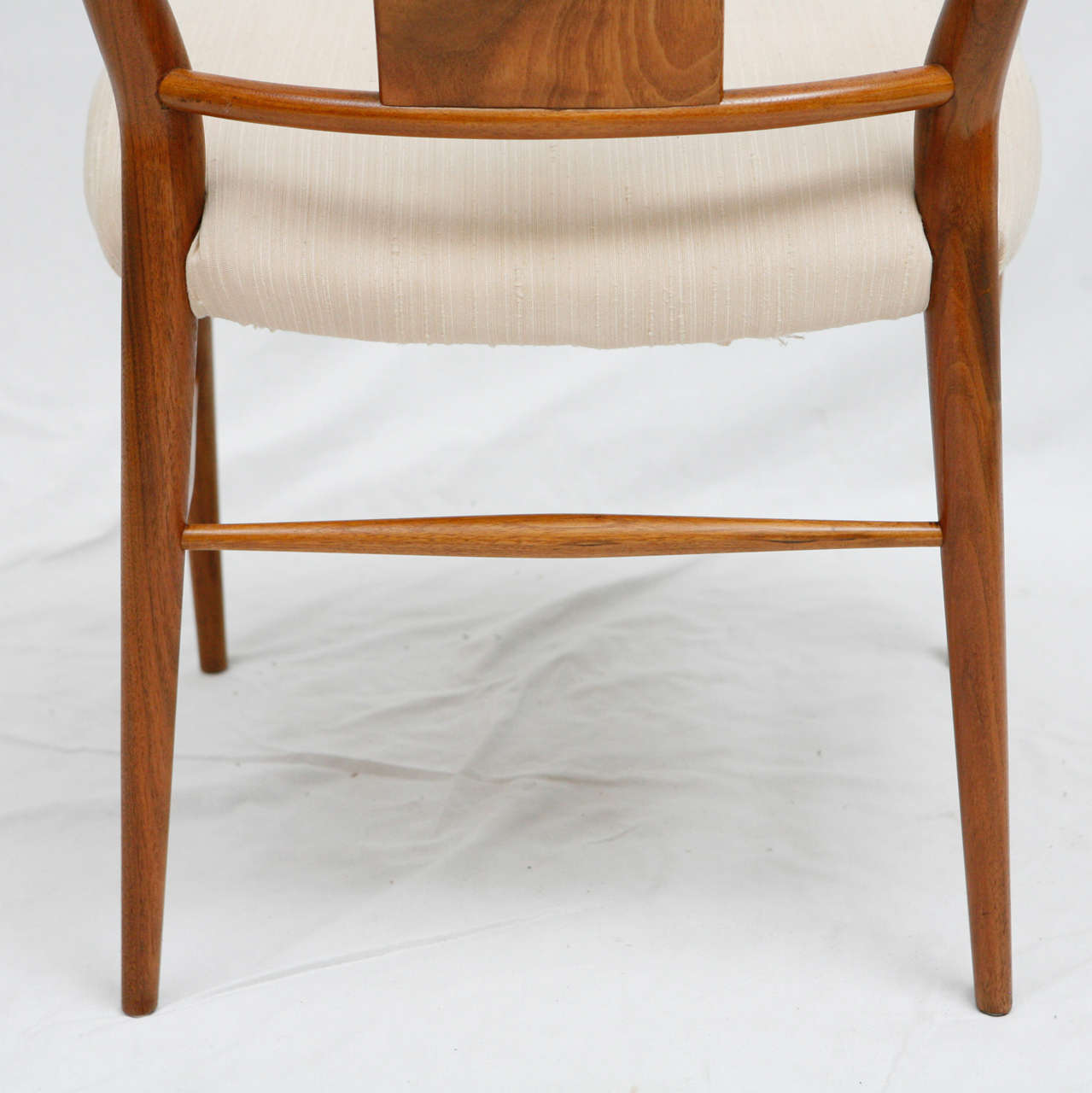 4 Walnut Cow Horn Chairs 3