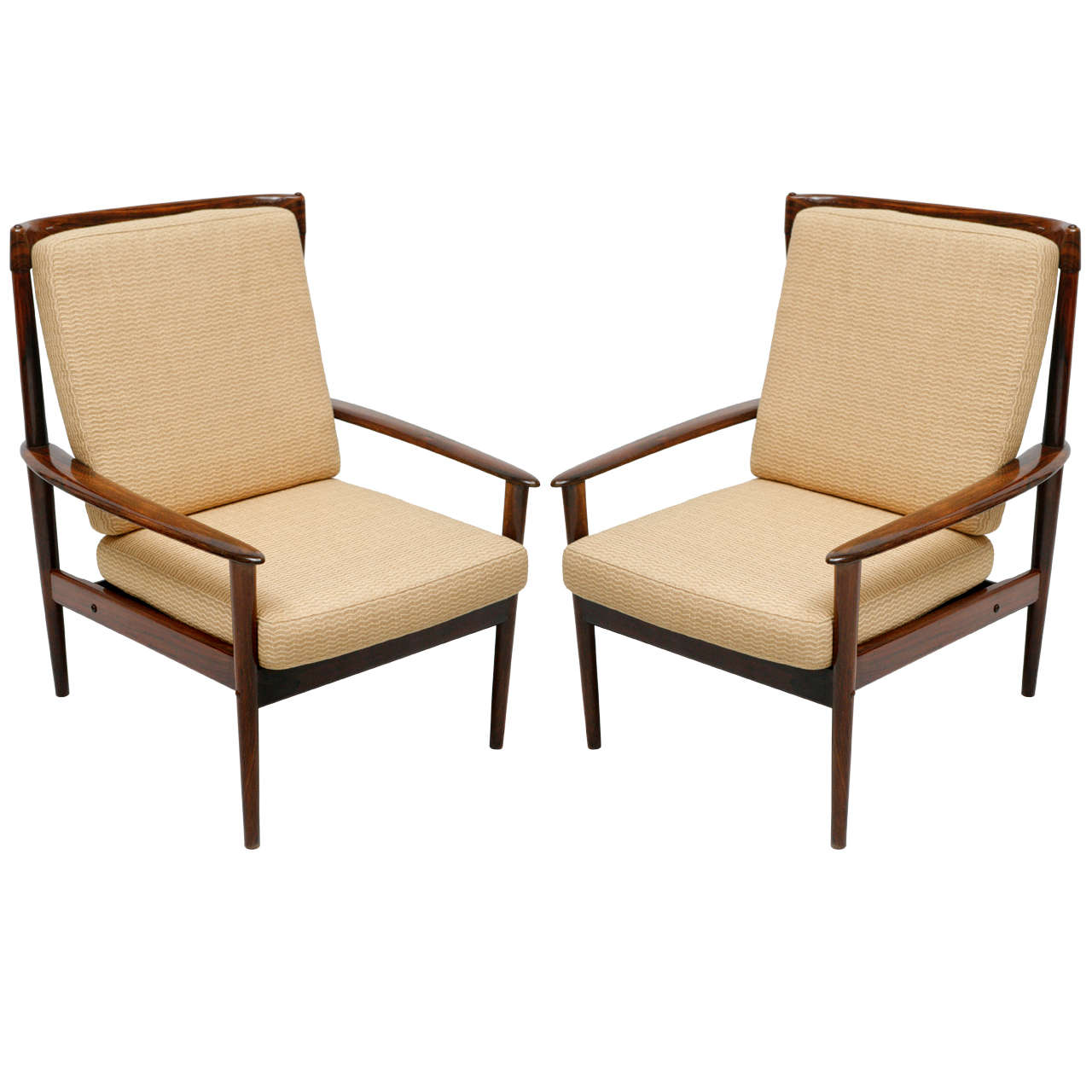 Pair Of Rosewood Grete Jalk Armchairs