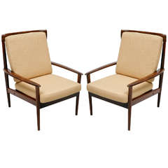Pair Of Rosewood Grete Jalk Armchairs