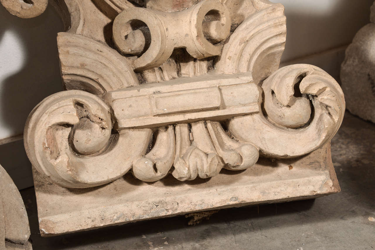 Magnificent Pair of Antique French Terra Cotta Architecturals 3