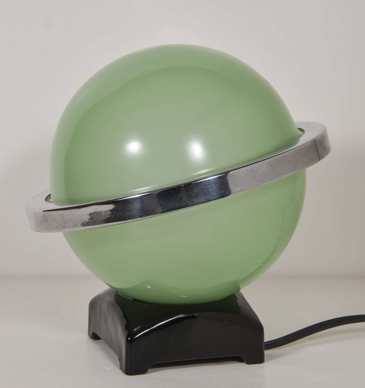 British Art Deco Machine Age Saturn Mood Light Davidson Lamp Company