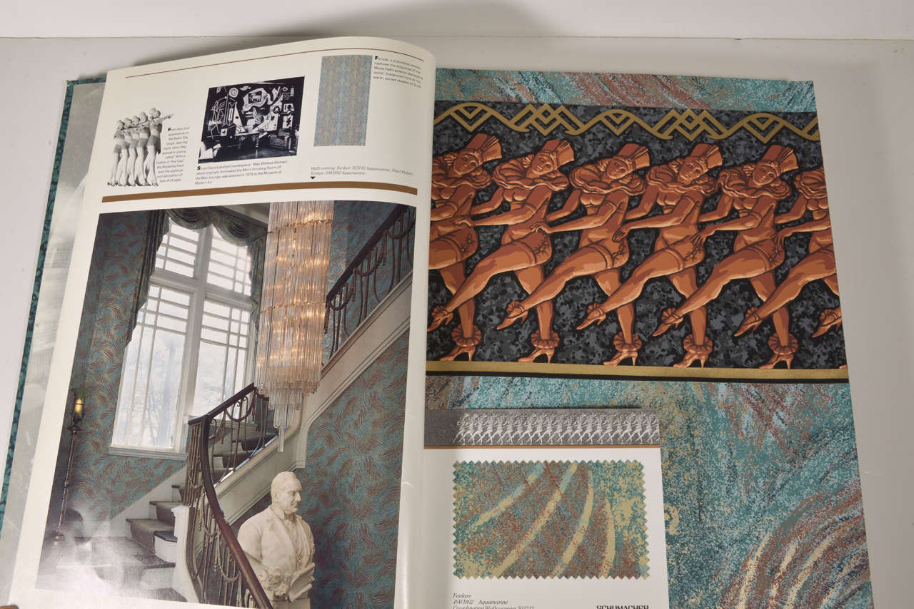 Art Deco Schumacher Donald Deskey Radio City Interior Design Folio In Good Condition In Dallas, TX