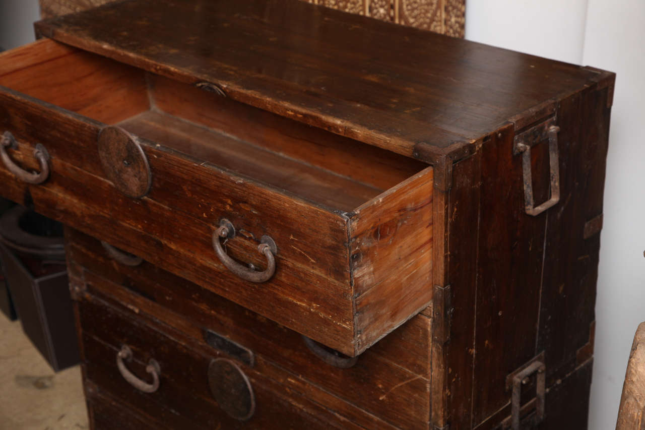 Japanese Traveling Chest In Good Condition In New York, NY