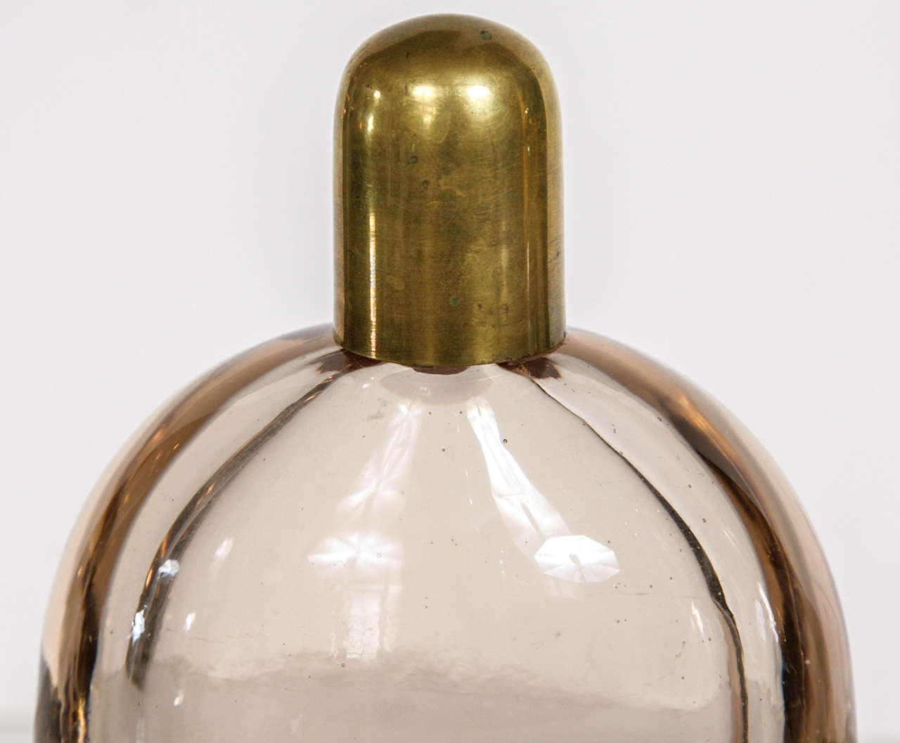 Mid-20th Century Pair of Dusty Pink Scent Bottles