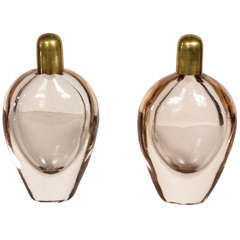 Pair of Dusty Pink Scent Bottles