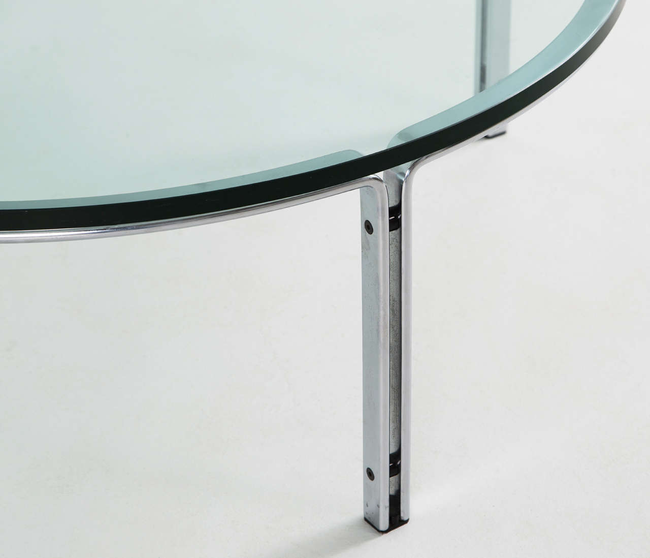 Horst Brüning Chrome and Glass Cocktail Table for Kill International In Good Condition In Waalwijk, NL