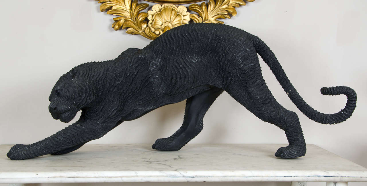 Sculpture of a Leopard in Bronze, circa 1960s