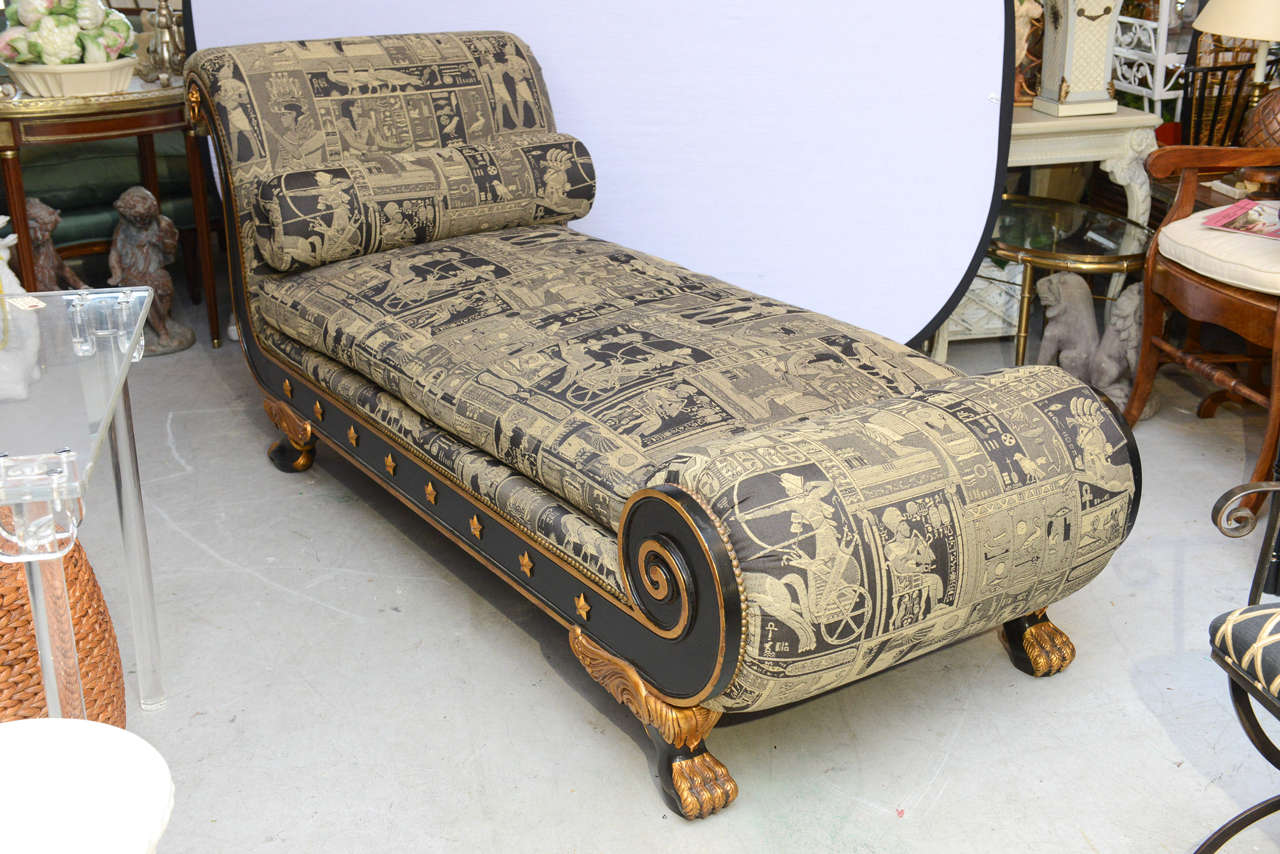 Early 20th Century Regency Style Recamier Chair