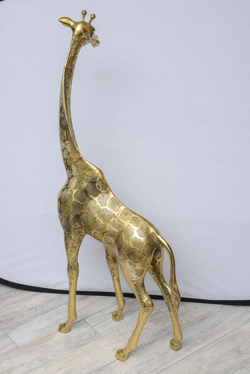 Large Brass Giraffe 1