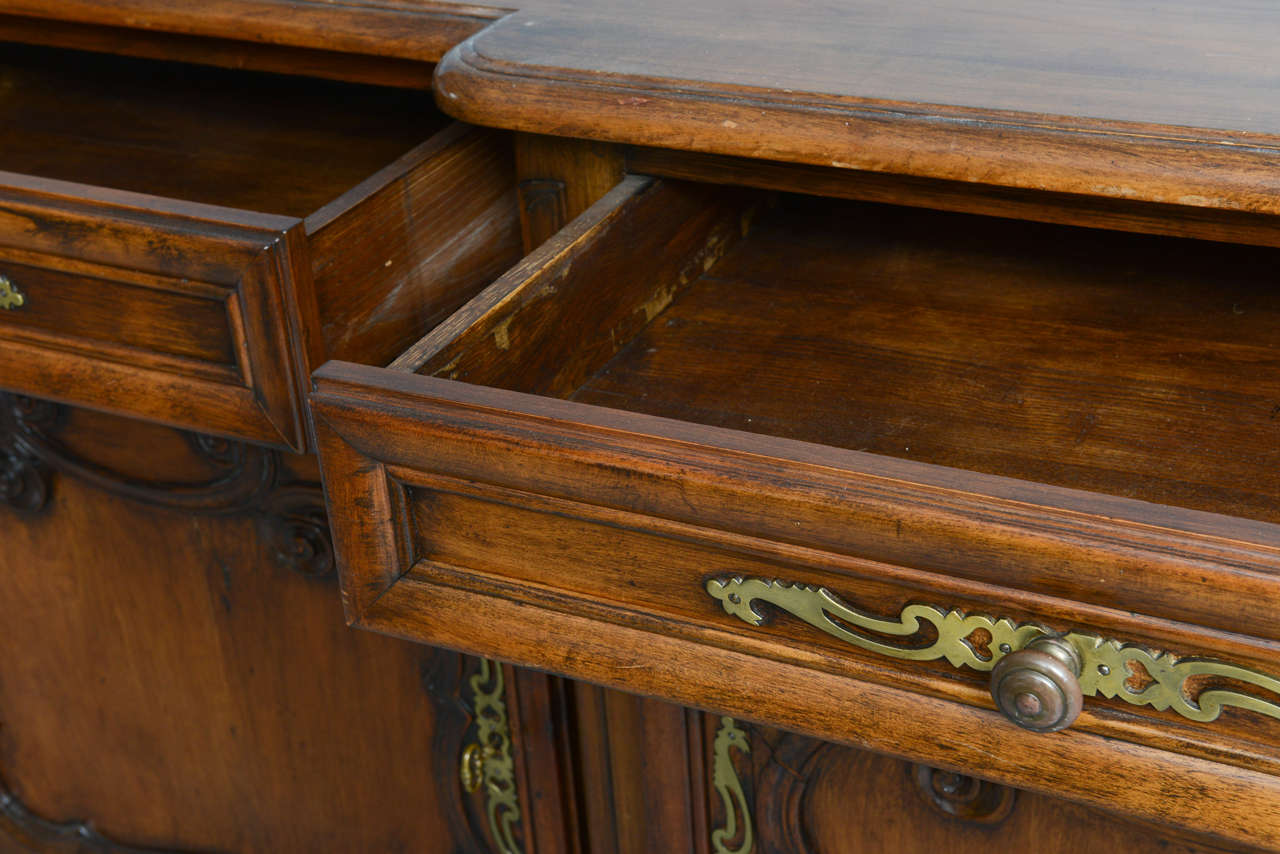 French Antique Late 19th Century Walnut Buffet 3