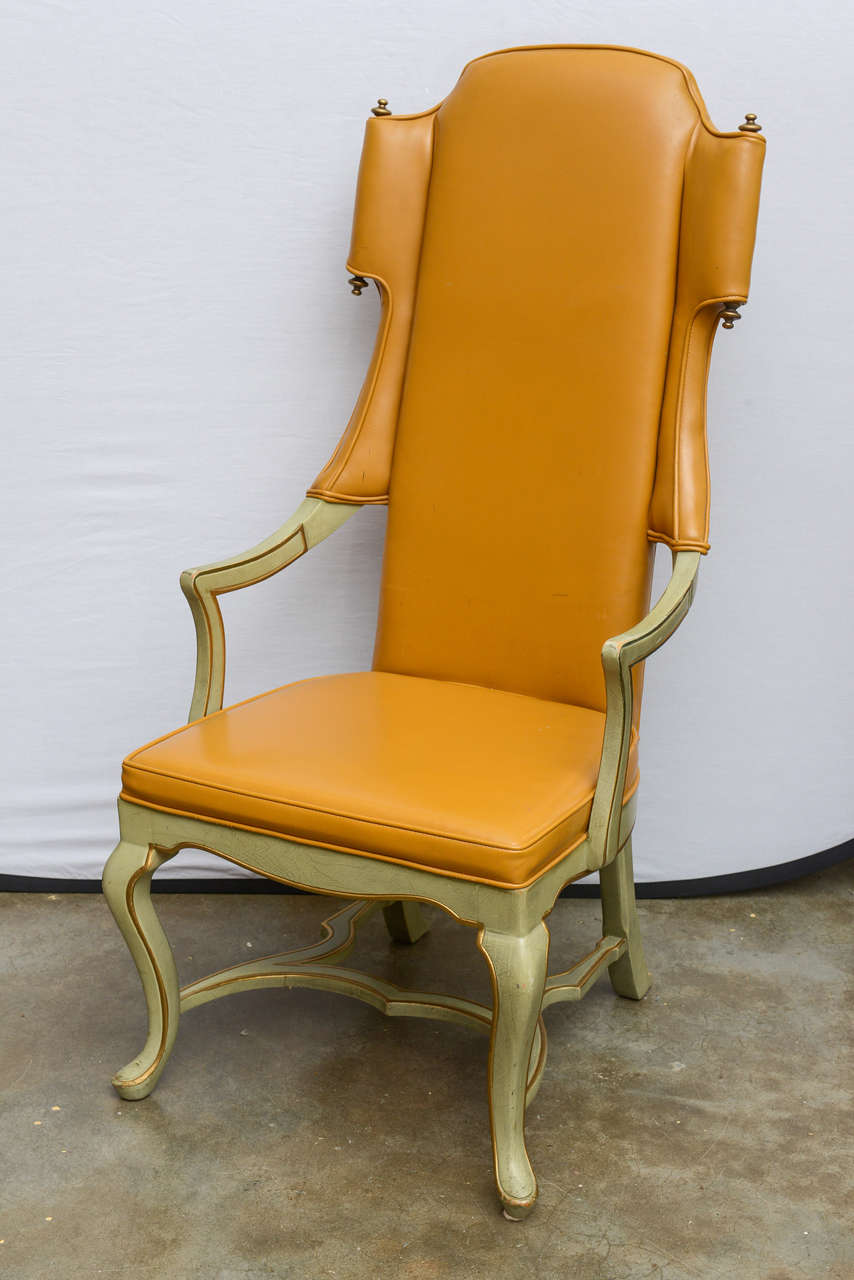 American Pair of Moderne Wingback Chairs