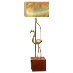 Vintage Chic Italian Flamingo Floor Lamp