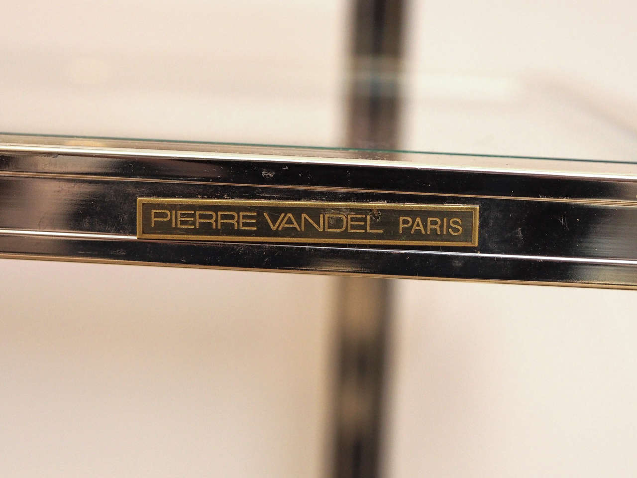 Console in Oak Ceruse by Pierre Vandel, Paris For Sale 1