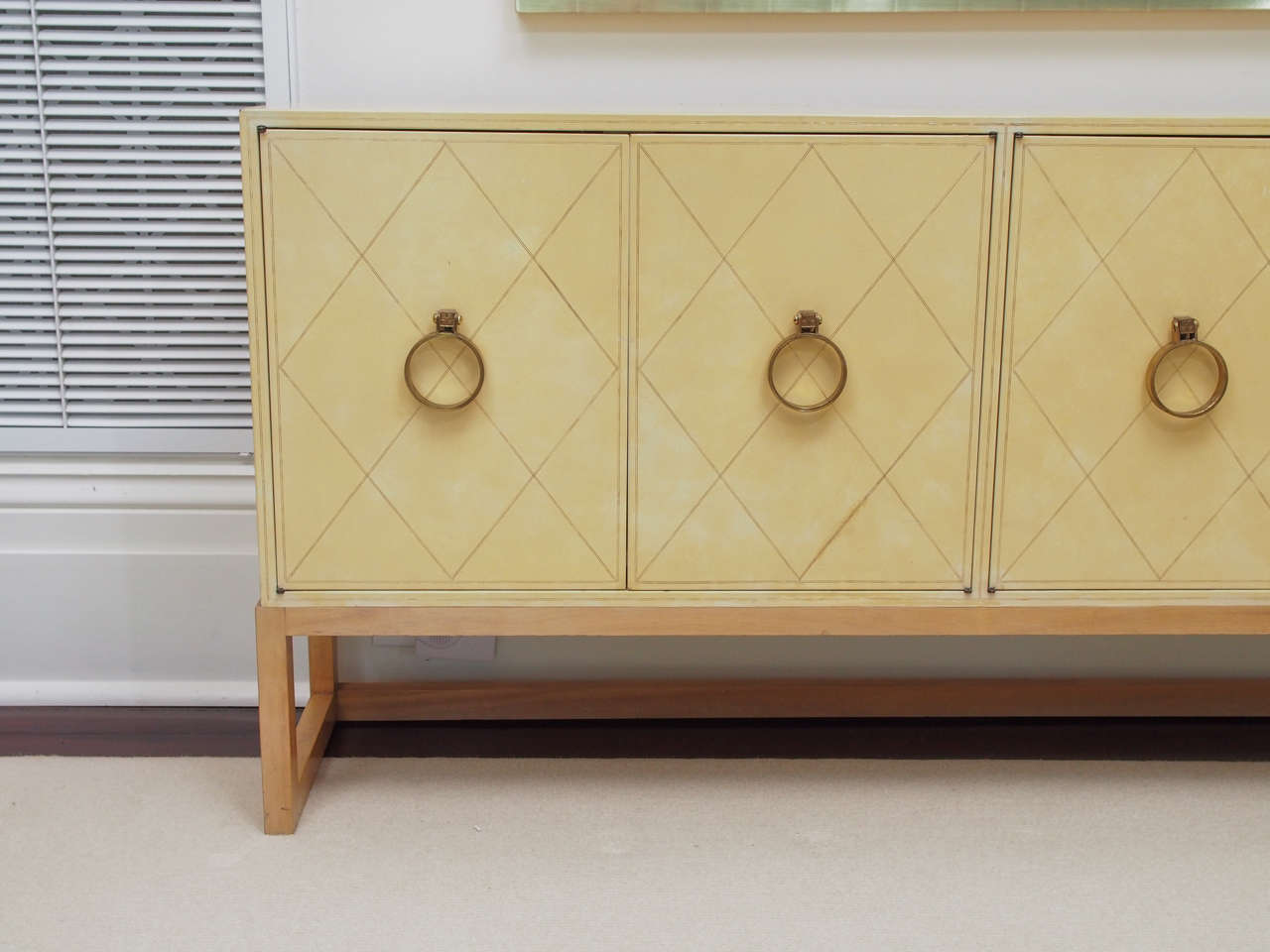Modern NEW PRICE SALE Exceptional Four-Door Credenza by Tommi Parzinger, circa 1940s For Sale