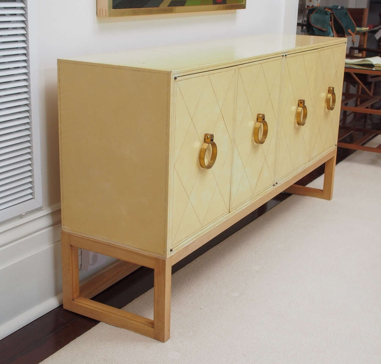 Mid-20th Century NEW PRICE SALE Exceptional Four-Door Credenza by Tommi Parzinger, circa 1940s For Sale