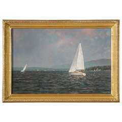 "Late Afternoon on the Hudson" by D. Francis White.