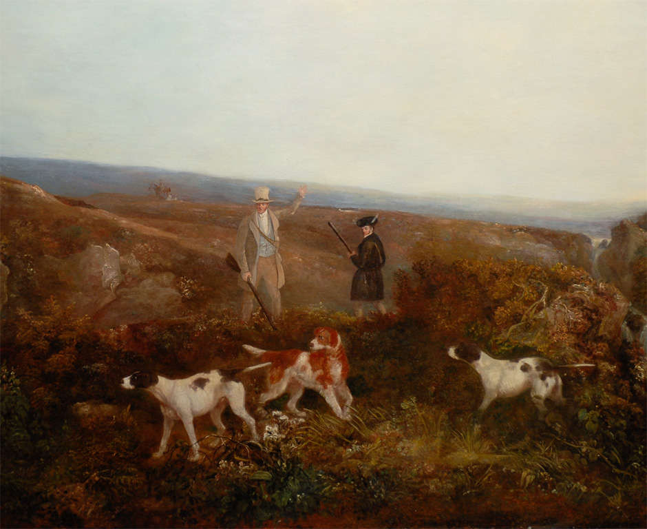 Large English Hunt Scene Painting 3