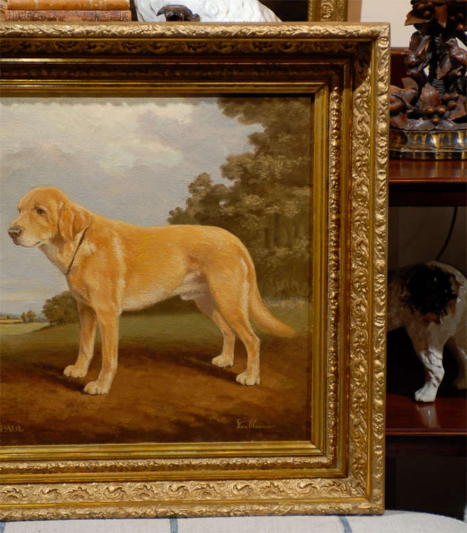 20th Century English Oil Painting of Sporting Dog Signed by British Artist Stan O'connor