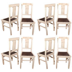 Set  of Six Antique Swedish Side Chairs