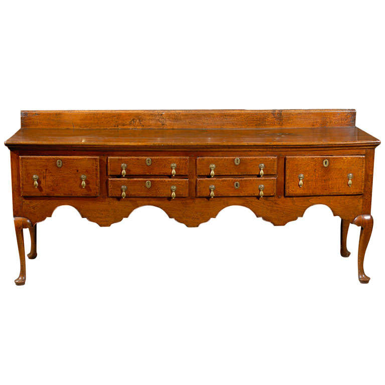 Unusual 18th Century English Oak Server