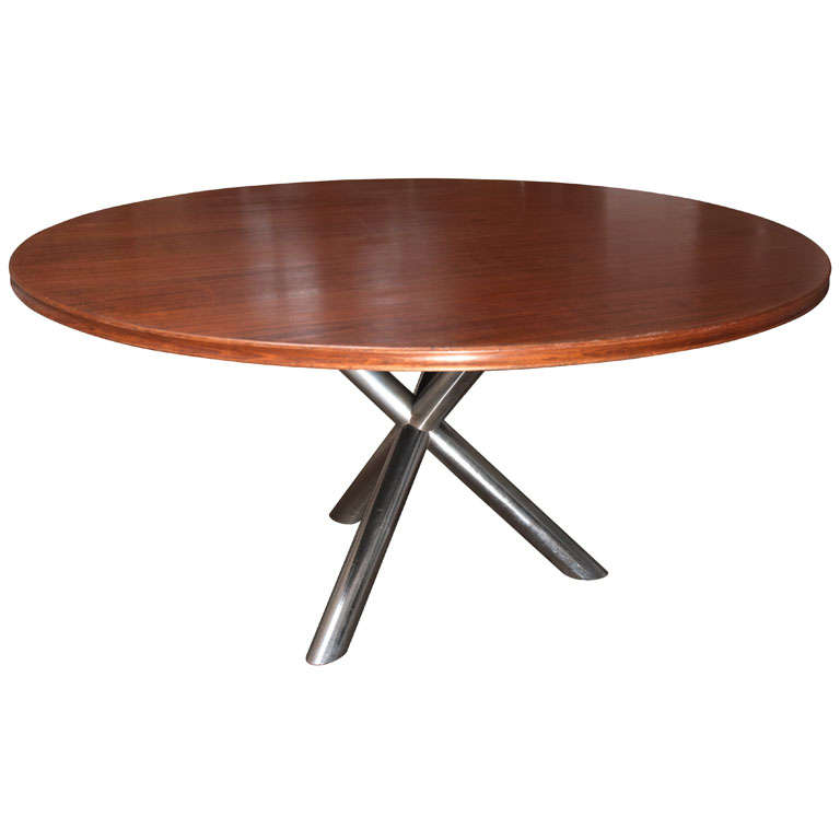 A Metal Base Gueridon Dining Table