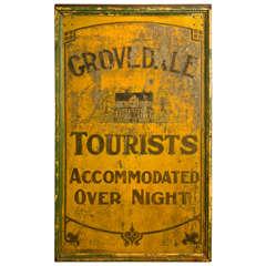 Monumental "Grovedale Inn" Tavern Sign