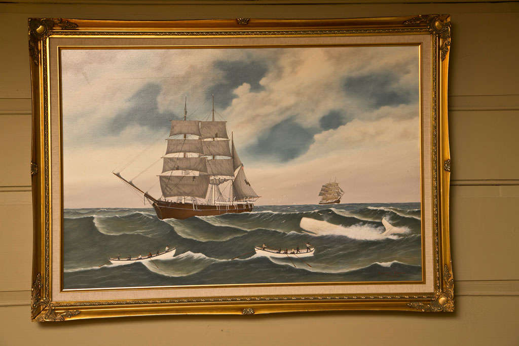 Oil On Canvas Maritime Seascape