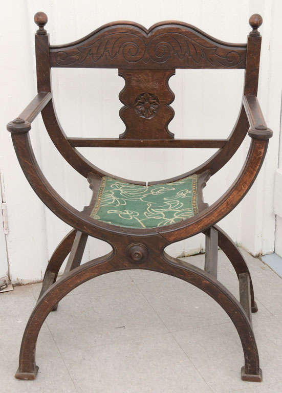Pair of armchairs oak, called 