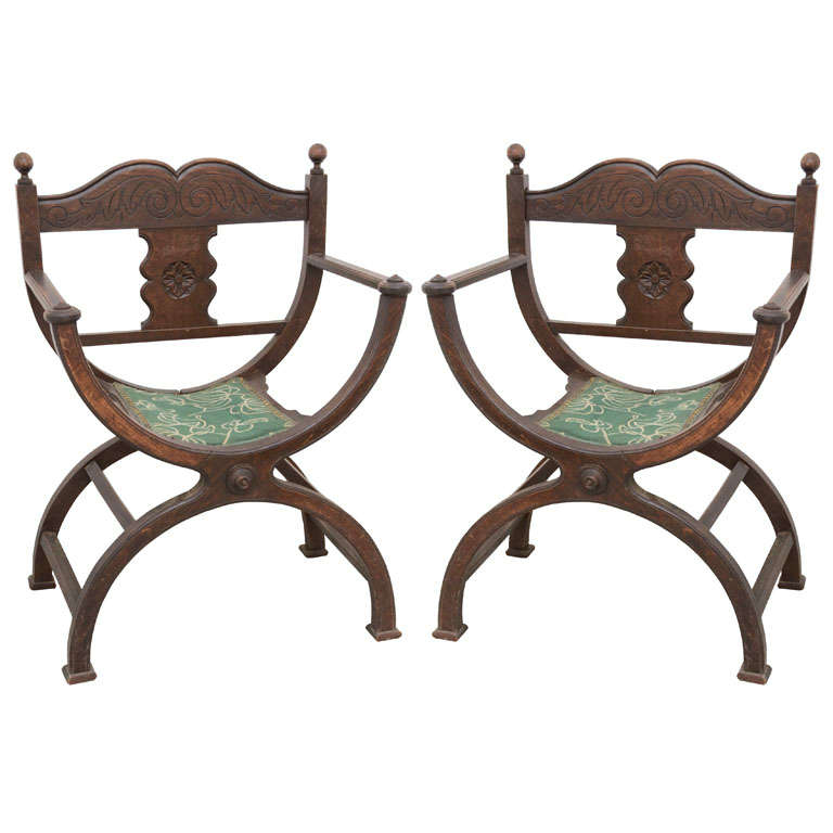 Pair of "Dagobert" armchairs For Sale