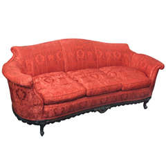 Carved Mahogany Sofa