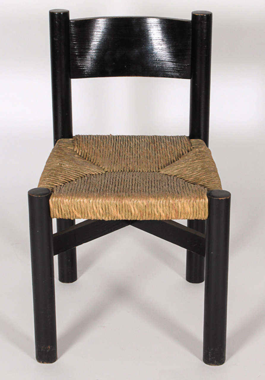Wood Charlotte Perriand, Six Chairs