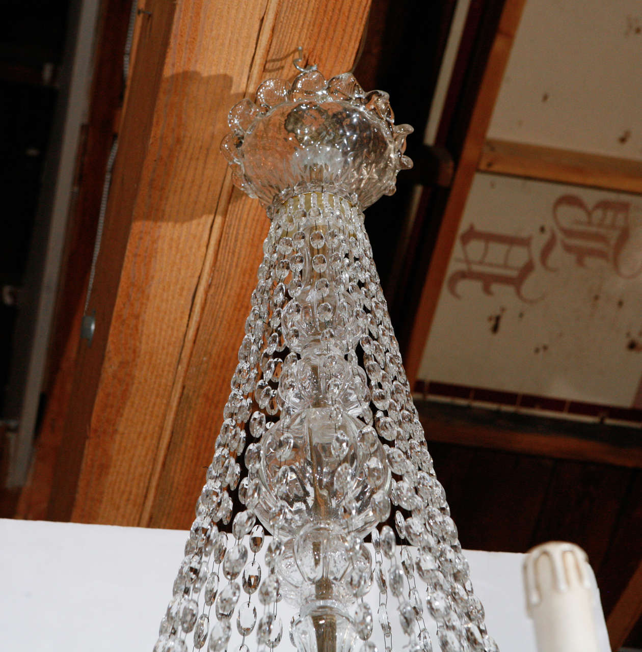 Large, Italian, Murano Glass Chandelier 3