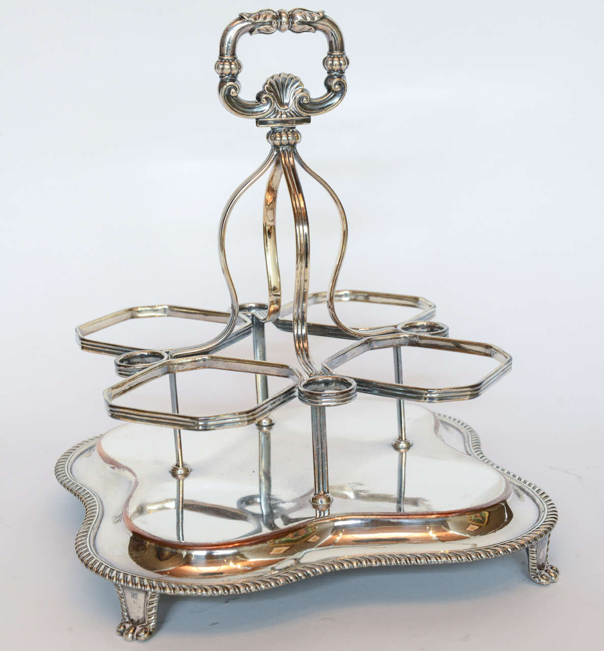 Late 19th Century Silverplate & Crystal Tantalus 4