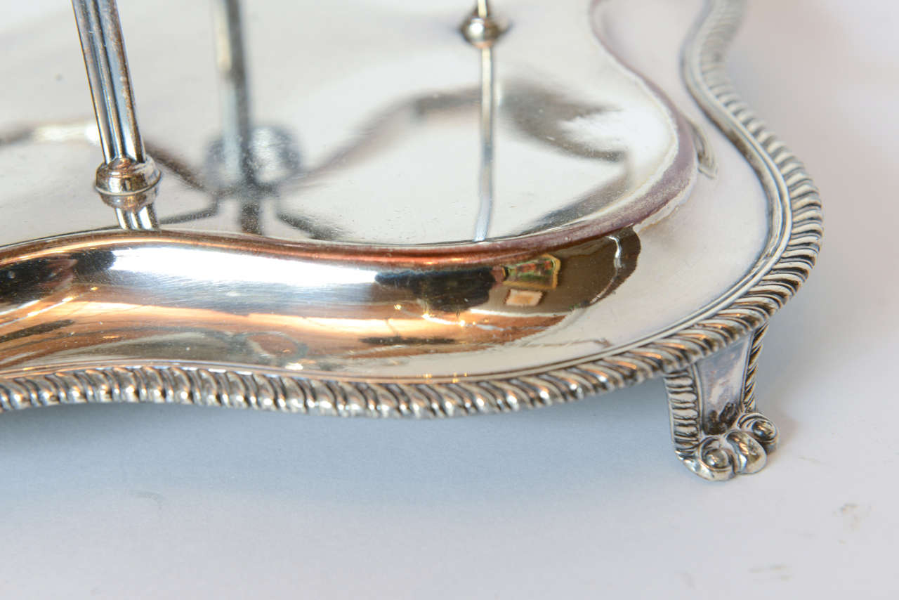 Late 19th Century Silverplate & Crystal Tantalus 6