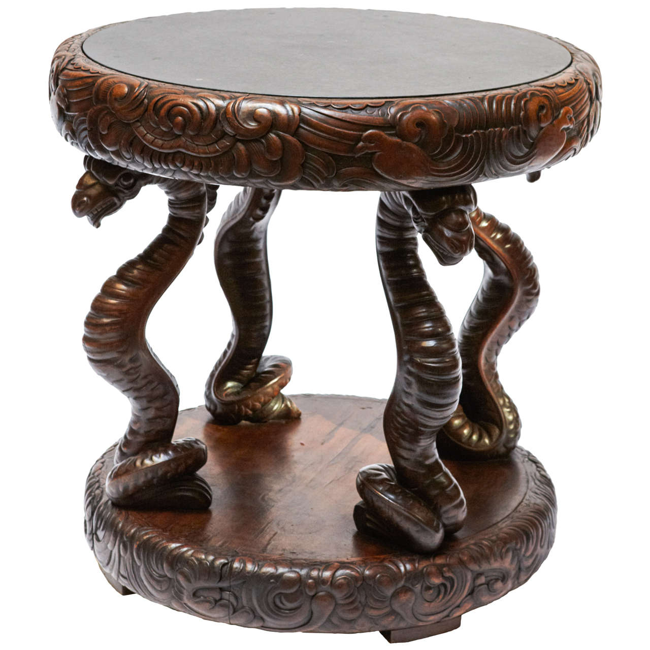19th Century Very Rare Chinese Sculpture Table For Sale
