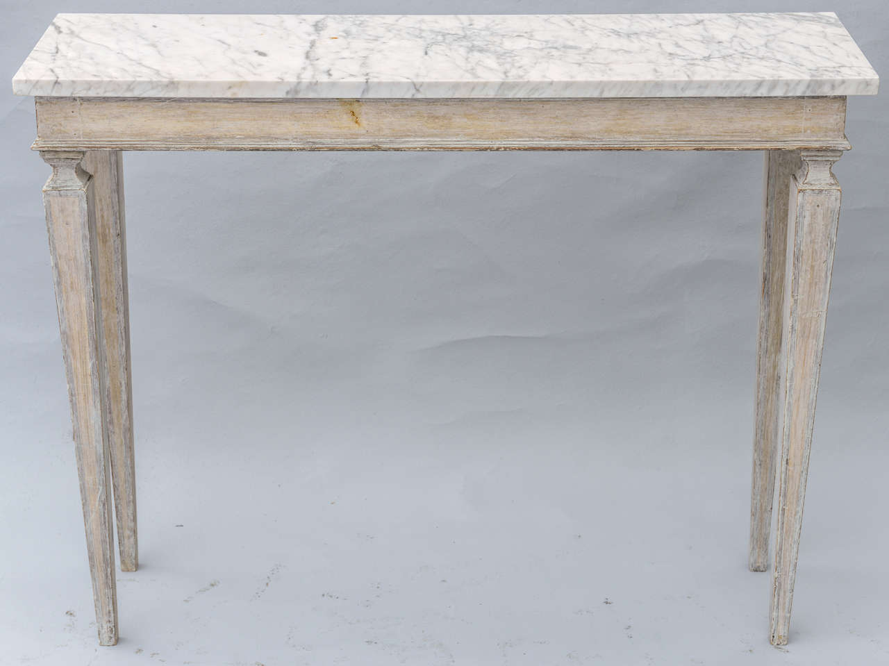 marble top narrow console table